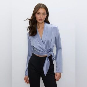 Babaton Davis Blouse, Medium, Blue